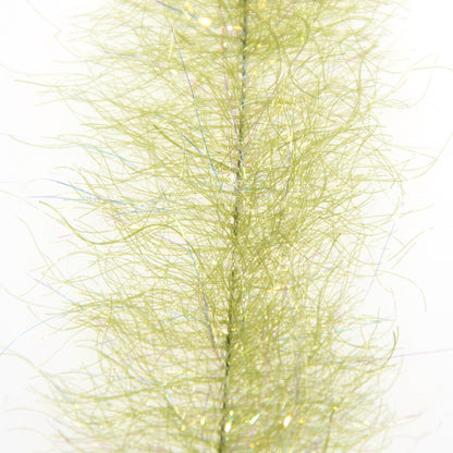 Flash Blend Baitfish Brush in Olive over a white background