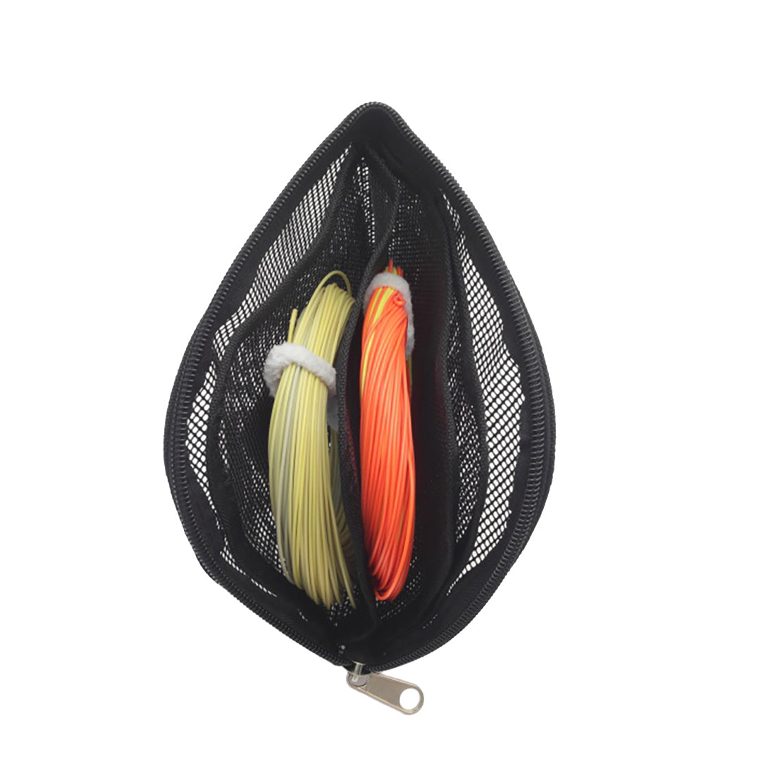 breathable fly line bag with 5 compartment for multiple fly lines