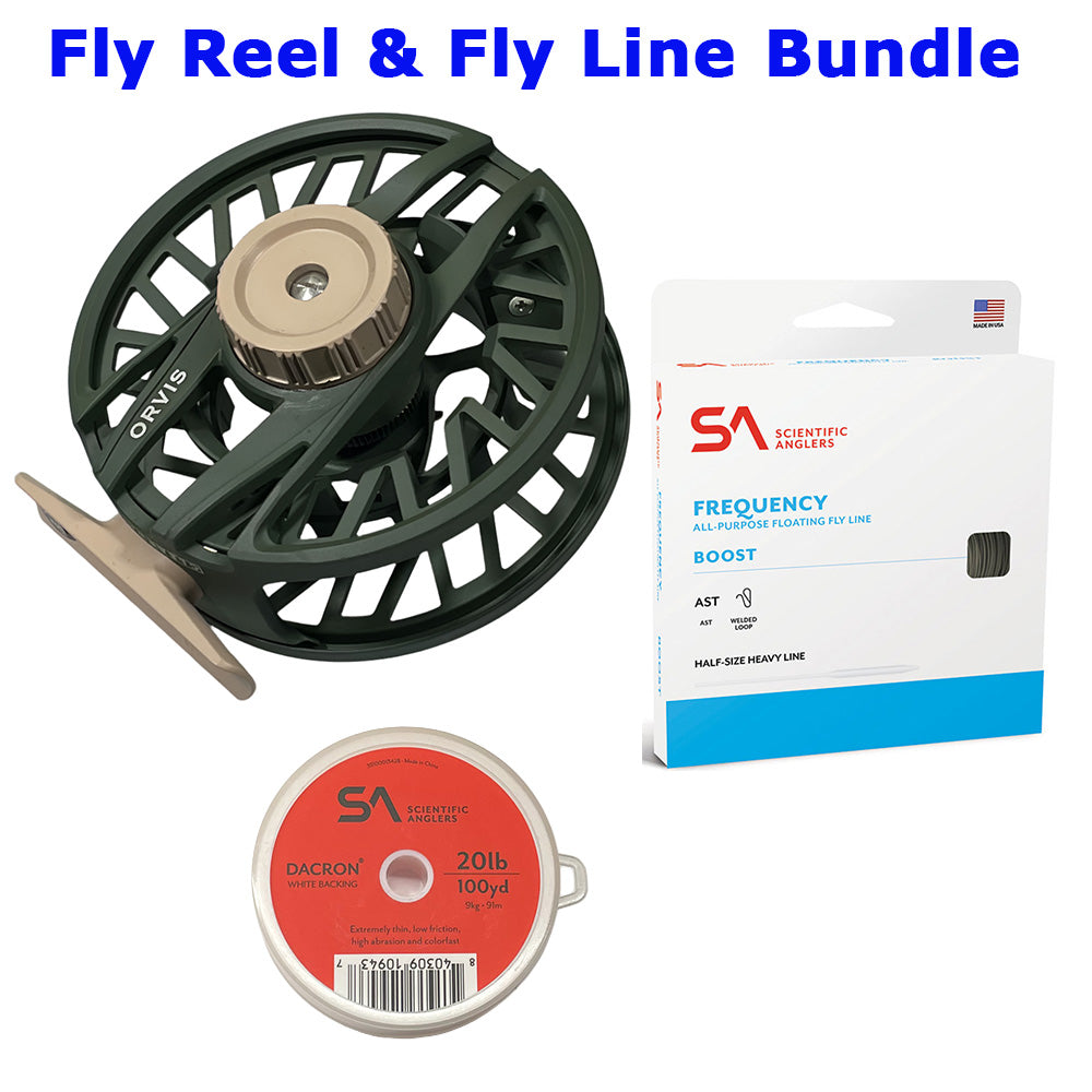 Orvis Clearwater Reel, Fly Line & Backing Combo