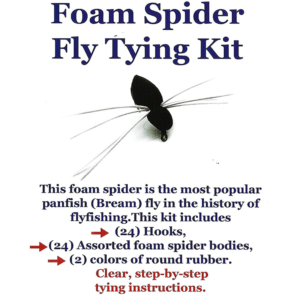 Foam Spider Fly Tying Kit