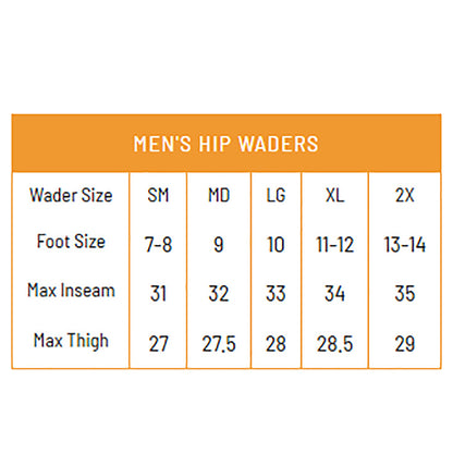 Frogg Toggs Canyon II Mens Stockingfoot Hip Wader