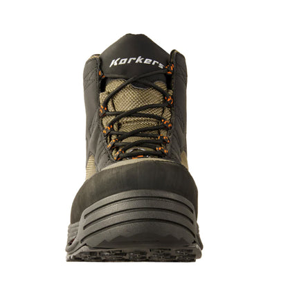 Korkers Greenback fishing boot front view