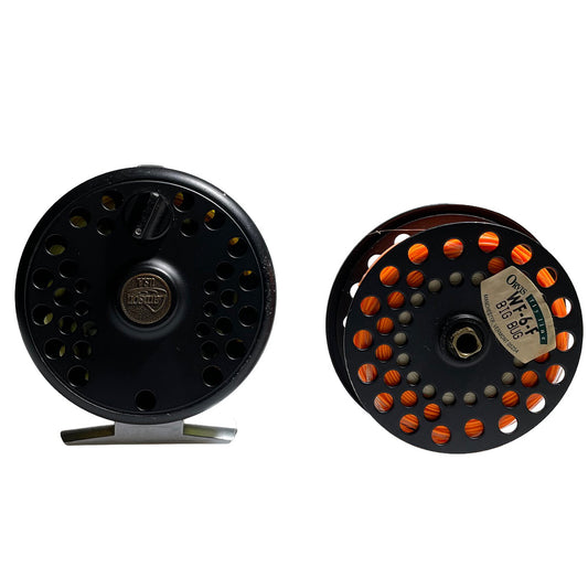 Lamson DCA-3 Fly Fishing reel with spare spool on a white background