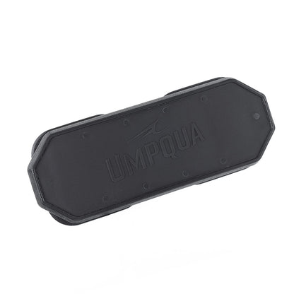Double HatchPad setup with bridge connector and base stations LINK HatchPad magnetic fly dock on pack for organizing and drying flies during fly fishing