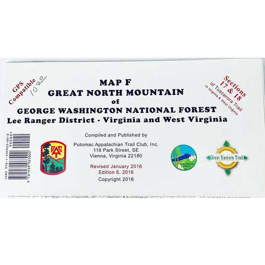 Great North Mountain of the George Washington National Forest Map F