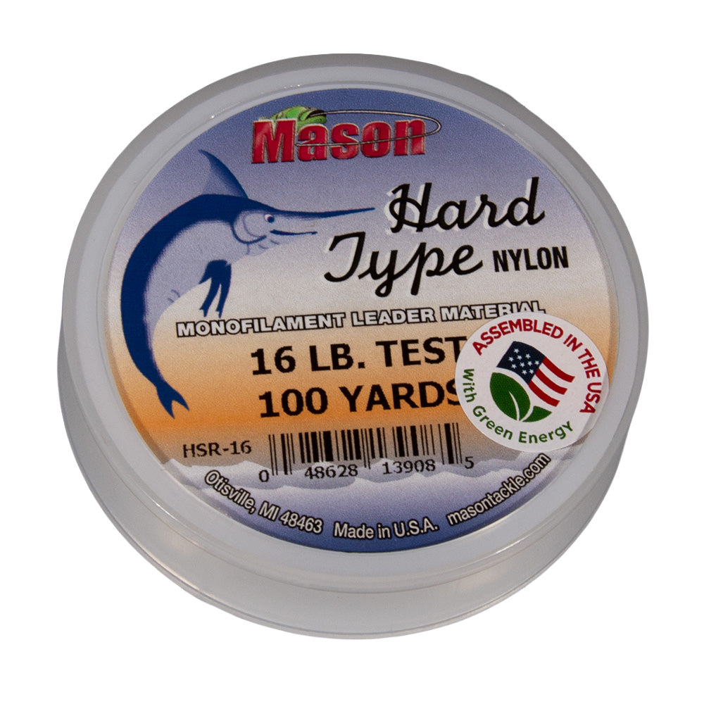 Mason Hard Type Nylon Leader Material in 16lb
