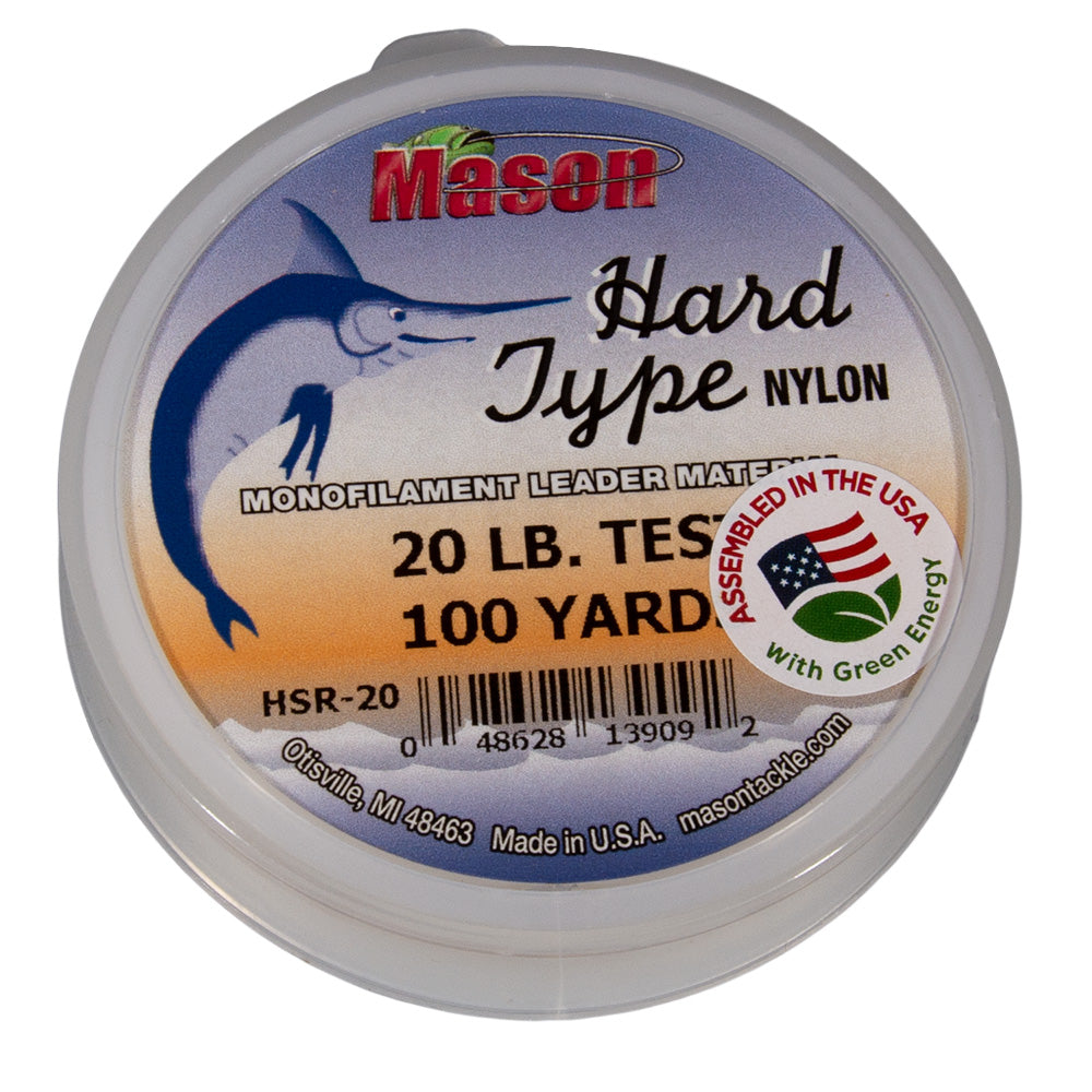 Mason Hard Type Nylon Leader Material in 20lb