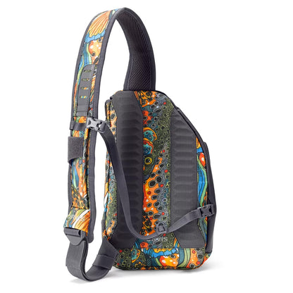 Mini Sling Pack in unbound brown back view
