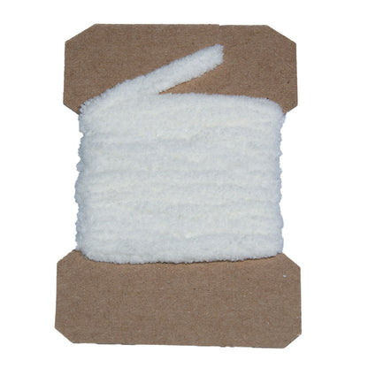 Mop chenille in white used for tying flies