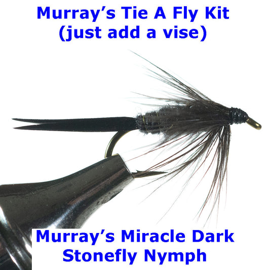 Murray's Miracle Dark Stonefly Nymph Fly Tying Kit