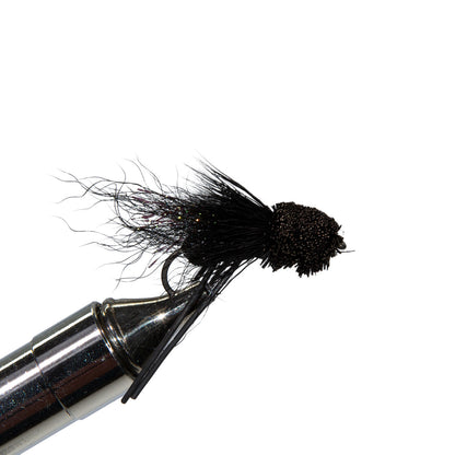 Murray's Fly Shop Bass Cricket Terrestrial for smallmouth bass dry fly fishing.