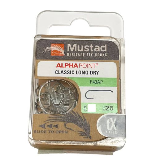 Mustad Heritage Dry Fly Hook R43AP