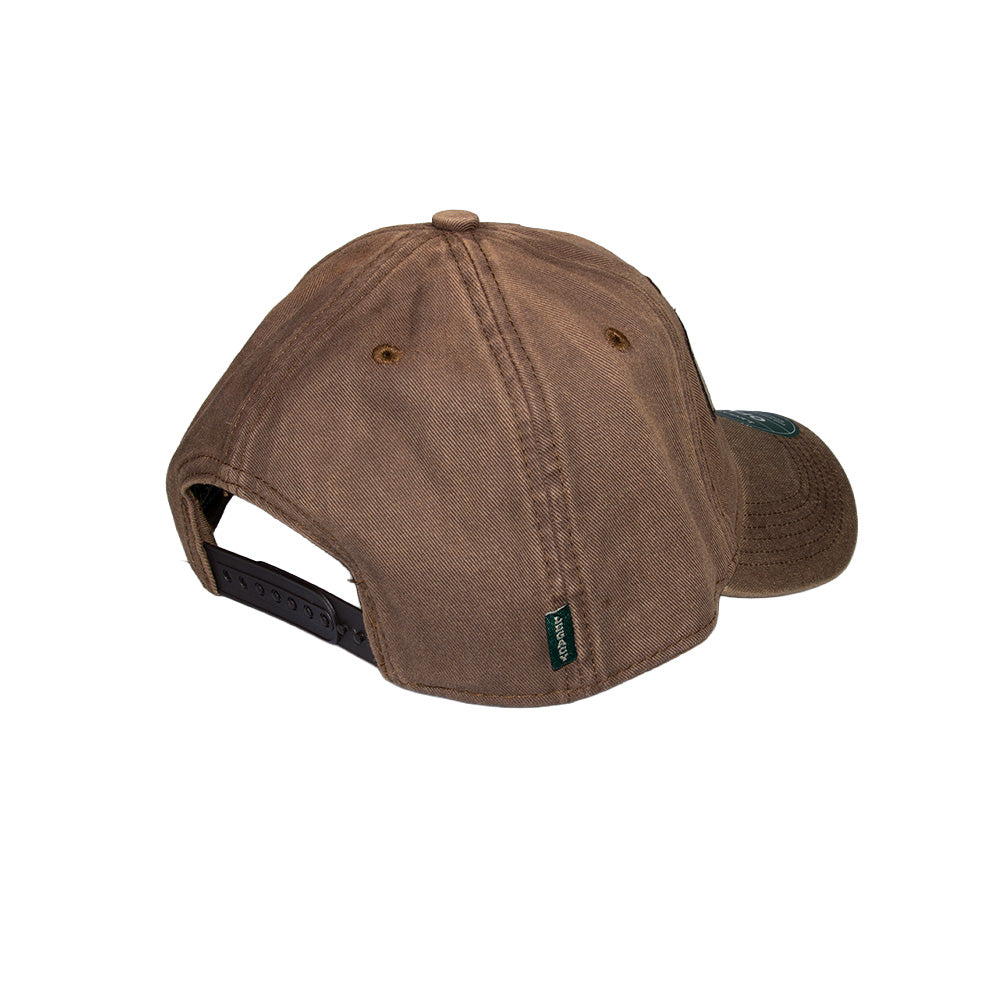Murray's Solid Back Hat in brown--back view