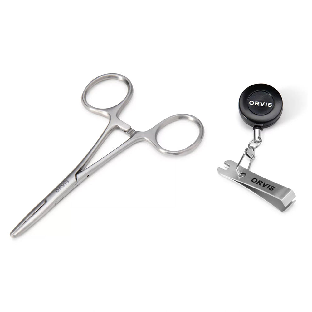 Orvis Essential Fly Fishing Tool Kit wit nipper, zinger, and forceps