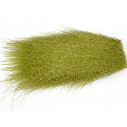 Rainys Craft Fur Synthetic hair fly tying material for streamers and bulky flies shown in Olive color