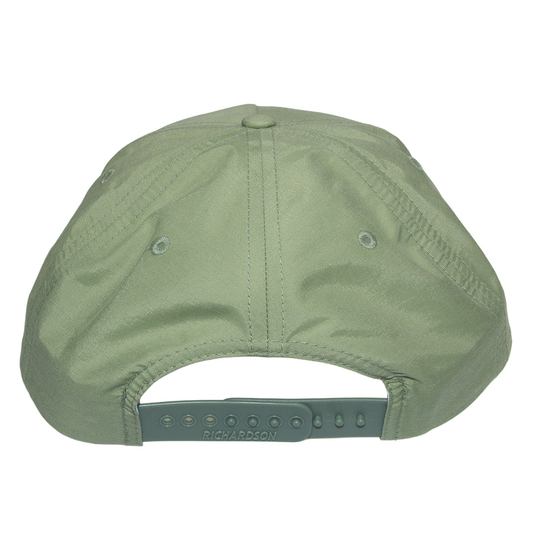 back view of the Richardson 256 Umpqua Sage Gramps hat with the adjustable strap for one size fits most.