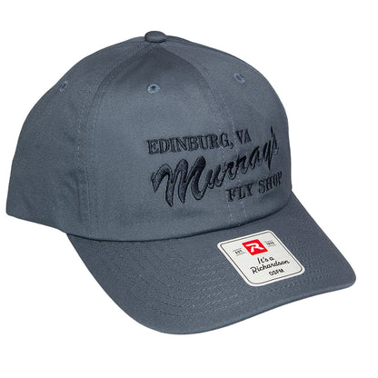 Richardson 262 Solid Bach Hat in Pacific Blue color with Murray's Fly Shop name embroidered on the front