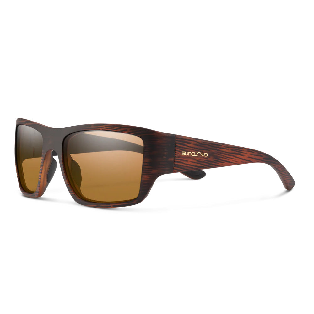Suncloud Sculpin Sunglass in Burnt Brown with brown lens