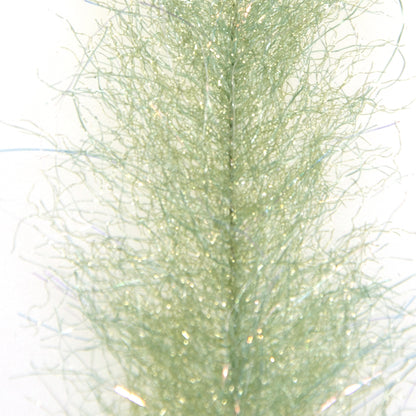 Sculpting Flash Brush in Olive Color for fly tying on a white background