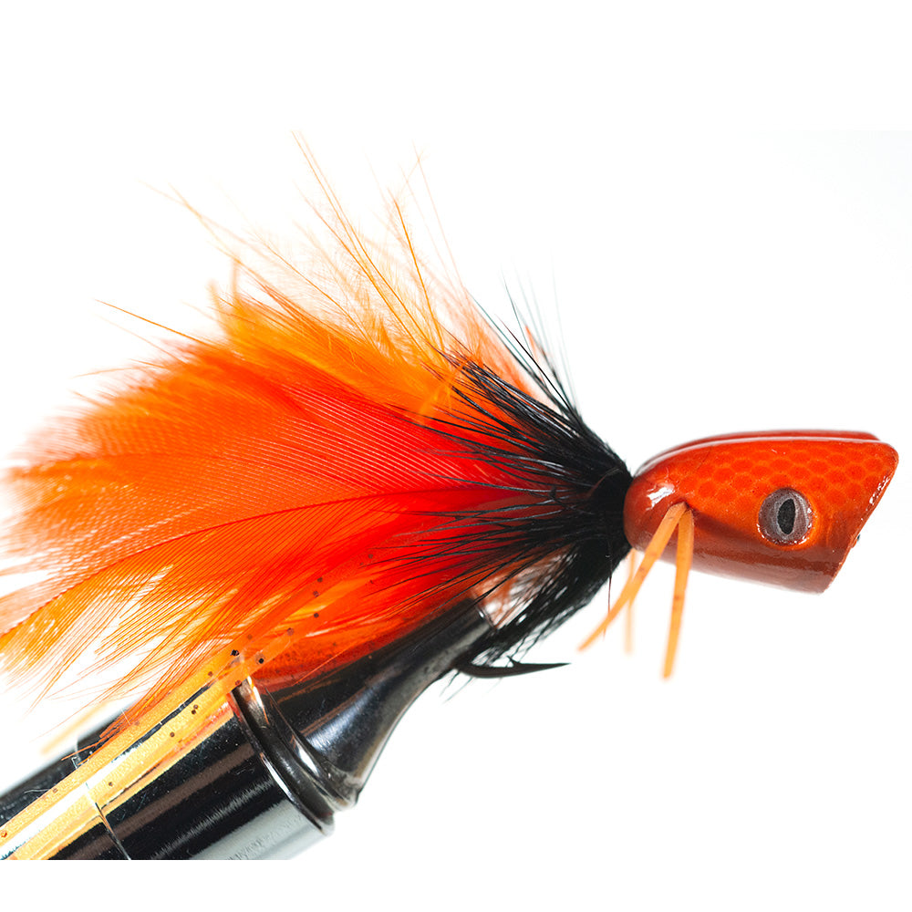 Surface Seaducer Double Barrell Popper, Orange