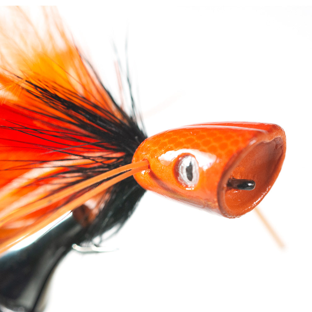 Surface Seaducer Double Barrell Popper, Orange