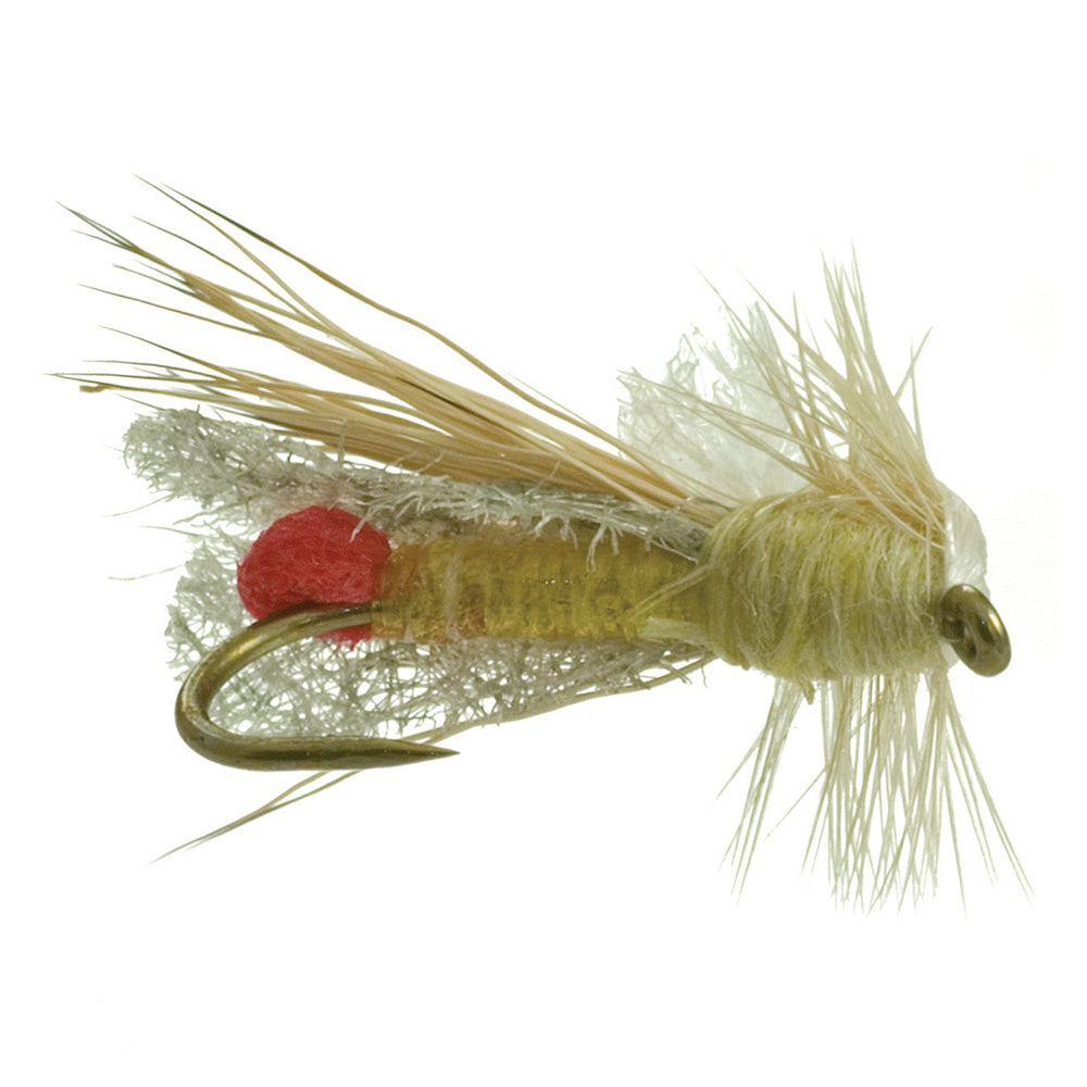 Shenandoah Yellow Sally Dry Fly pictured from the underside