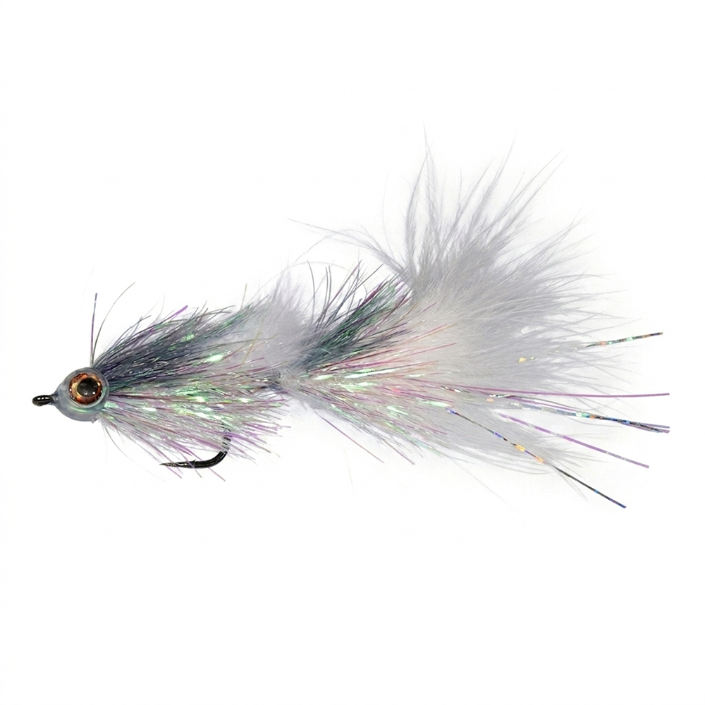 Shumaker's Shimmering Minnow in Gray Pearl Color
