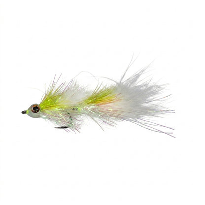 Shumaker's Shimmering Minnow in Chartreuse/Pearl Color