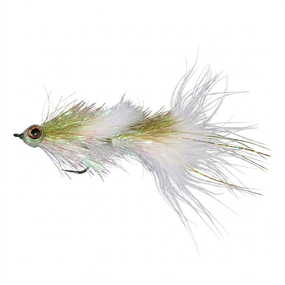 Shumaker's Shimmering Minnow in olive pearl color