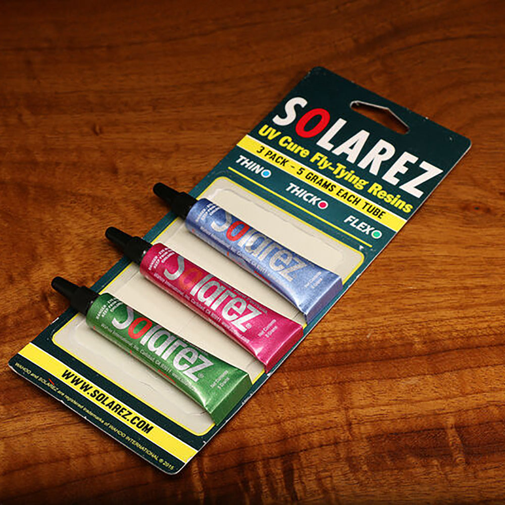Solarez UV Cure Fly Tying Resin 3 Pack for fly tying