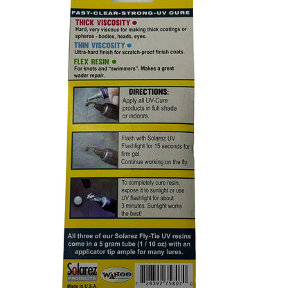 Solarez UV Cure Fly Tying Resin 3 Pack