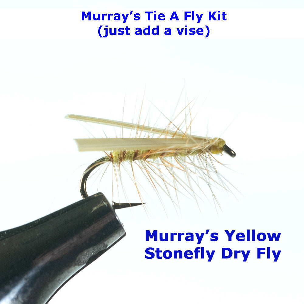Murray's Yellow Stonefly Dry Tying Kit – Murray's Fly Shop