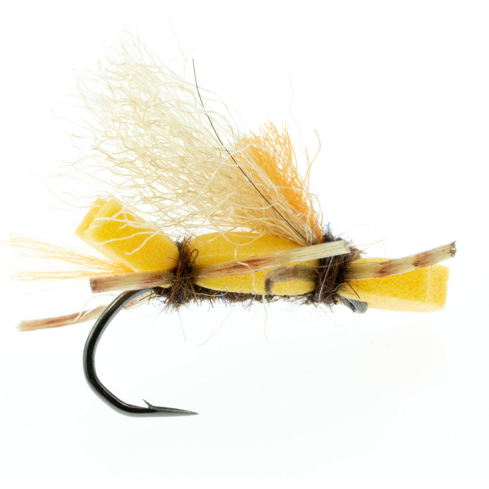 Stubby Chubby Trout Fly in Brown/Lt Gold