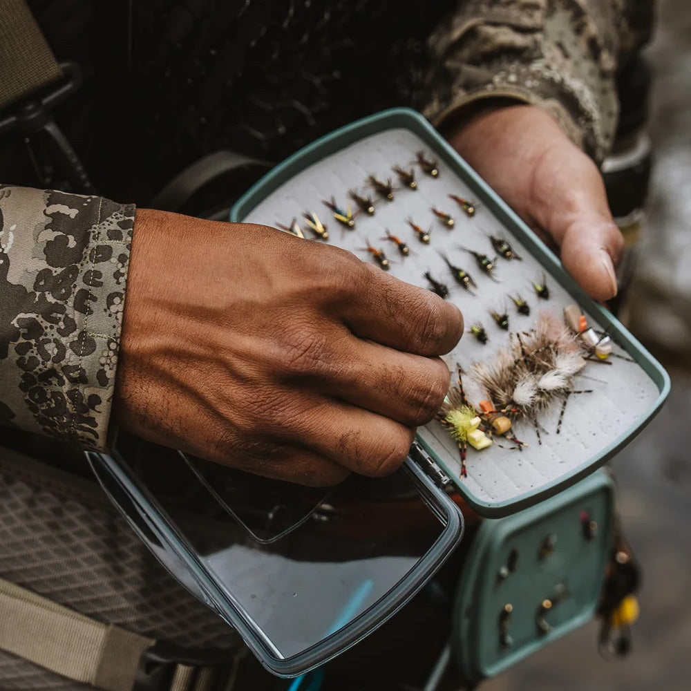 Tacky Pescador Fly Box with flies