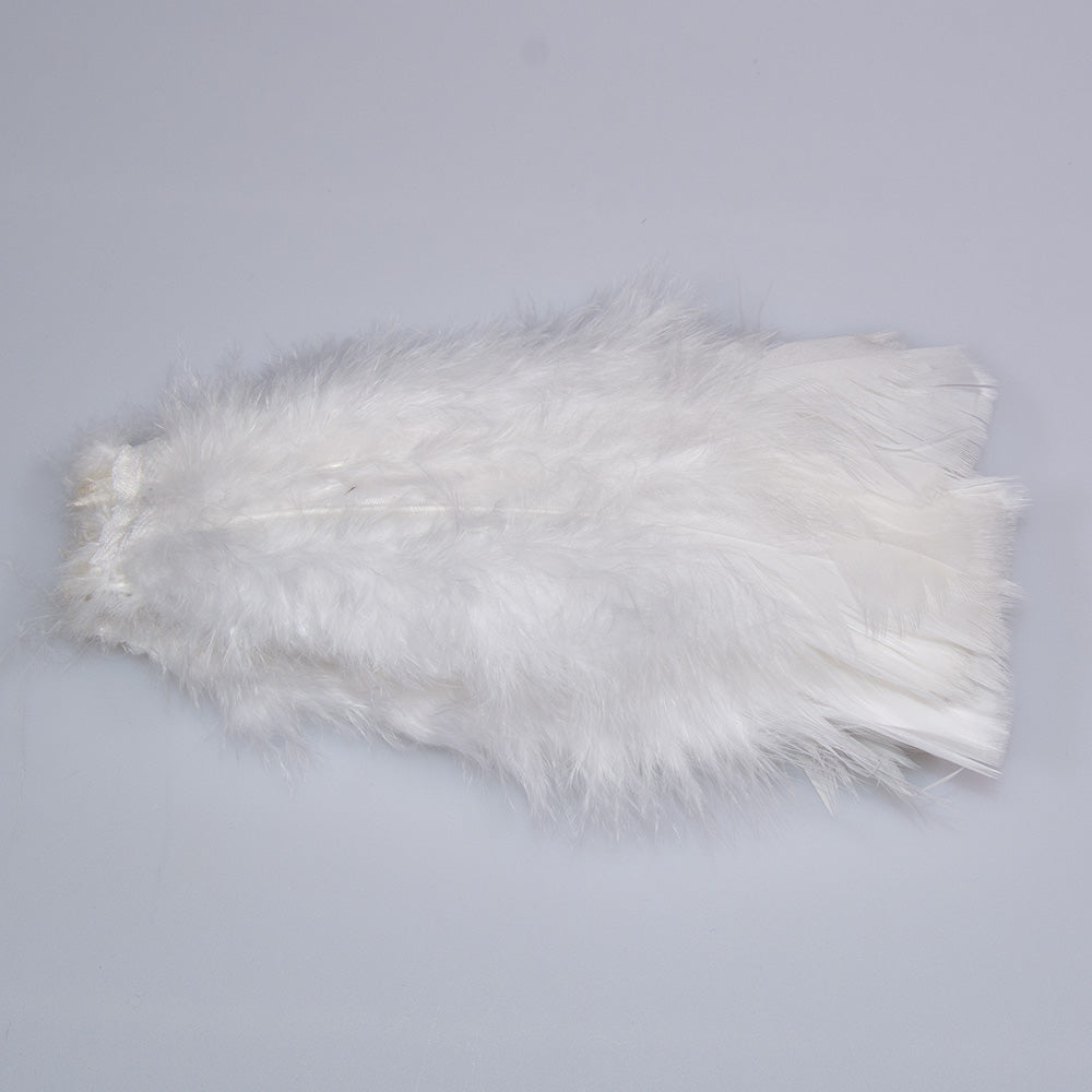 Turkey Flats in white for fly tying