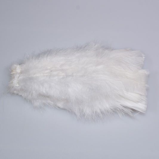 Turkey Flats in white for fly tying