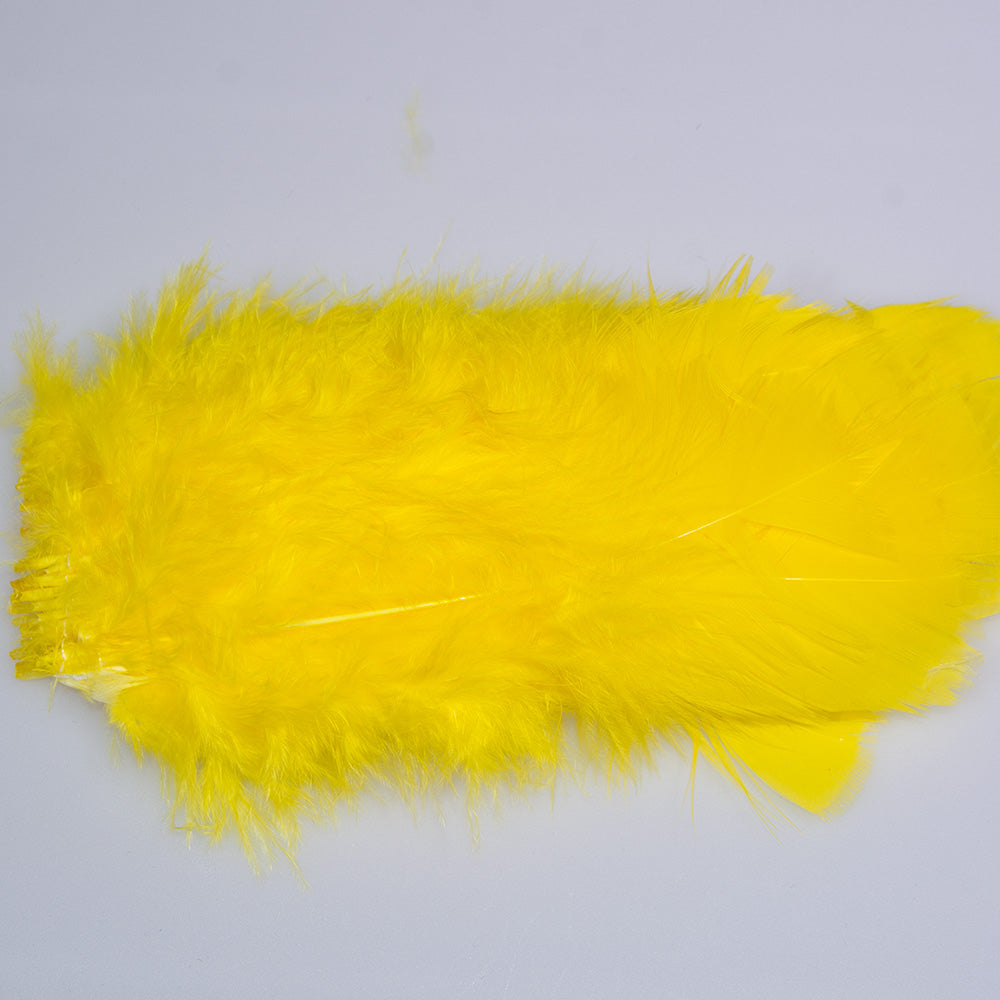Turkey Flats in yellow for fly tying
