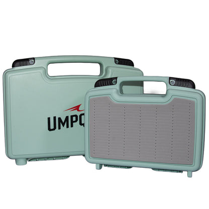 Umpqua Boat Box showcasing the ultimate fly drying patch on the outside 