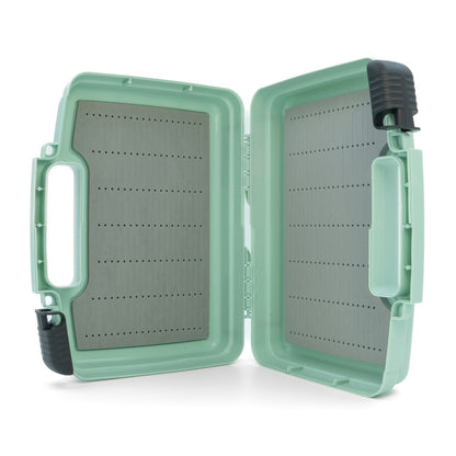 inside view of the Umpqua Boat box with foam storage for streamers, nymphs and articulated flies