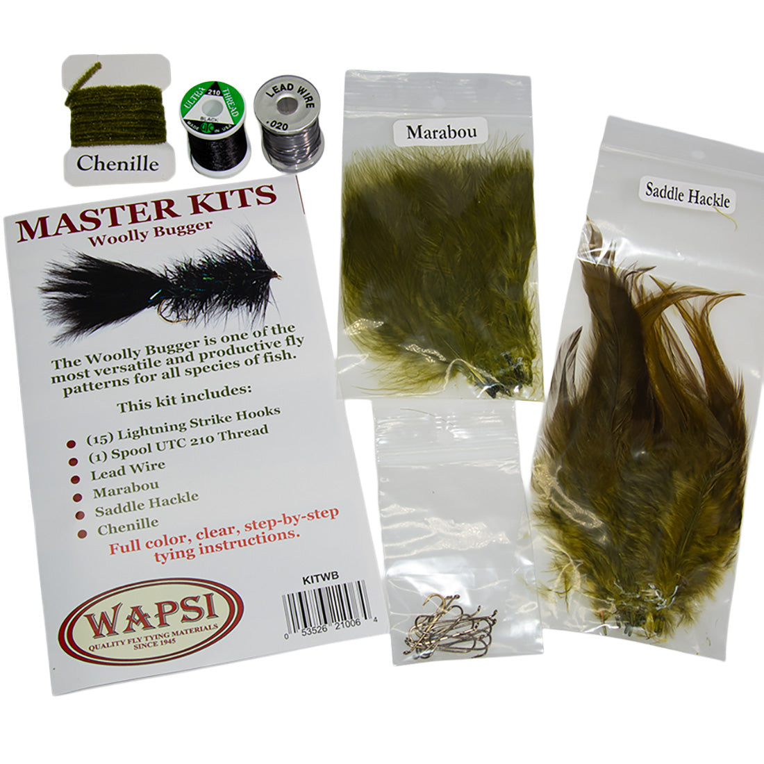 Complete Woolly Bugger Fly Tying Kit