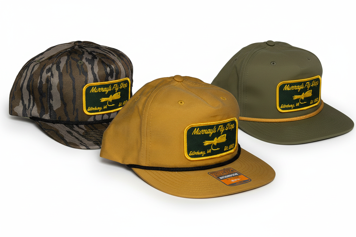 Murray's Fly Shop Hats in 3 different colors