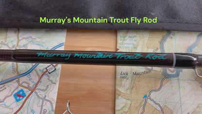 A close up video of Murray's Mountain Trout Fly Rod that is excellent for small mountain trout streams in virginia