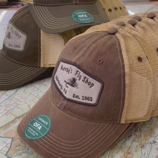 video of Murray's Fly Shop Trucker hat
