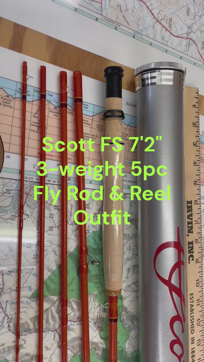 Scott F Series 723/5pc Fly Rod Outfit