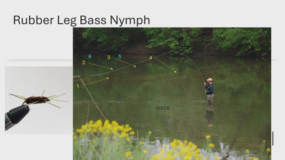 Harry Murray's video on how to fly fish with the Rubber Leg Nymph for smallmouth bass