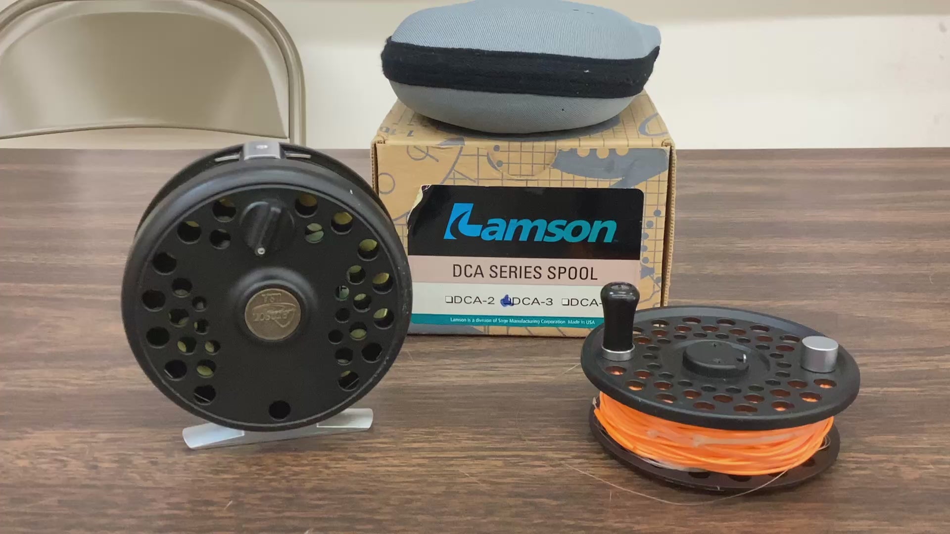 Video Showing the Lamson DCA-3 Fly Fishing Reel and Spare Spool