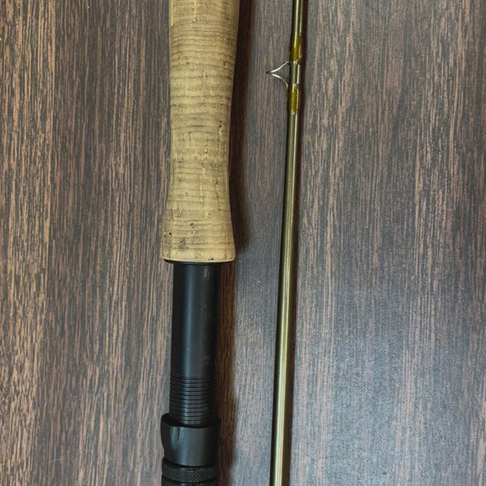 This is a video showing a closeup of the Used St. Croix Rio Santo 804/ 2piece fly rod. 8 feet long, for a 4 weight fly line. Murray's Fly Shop