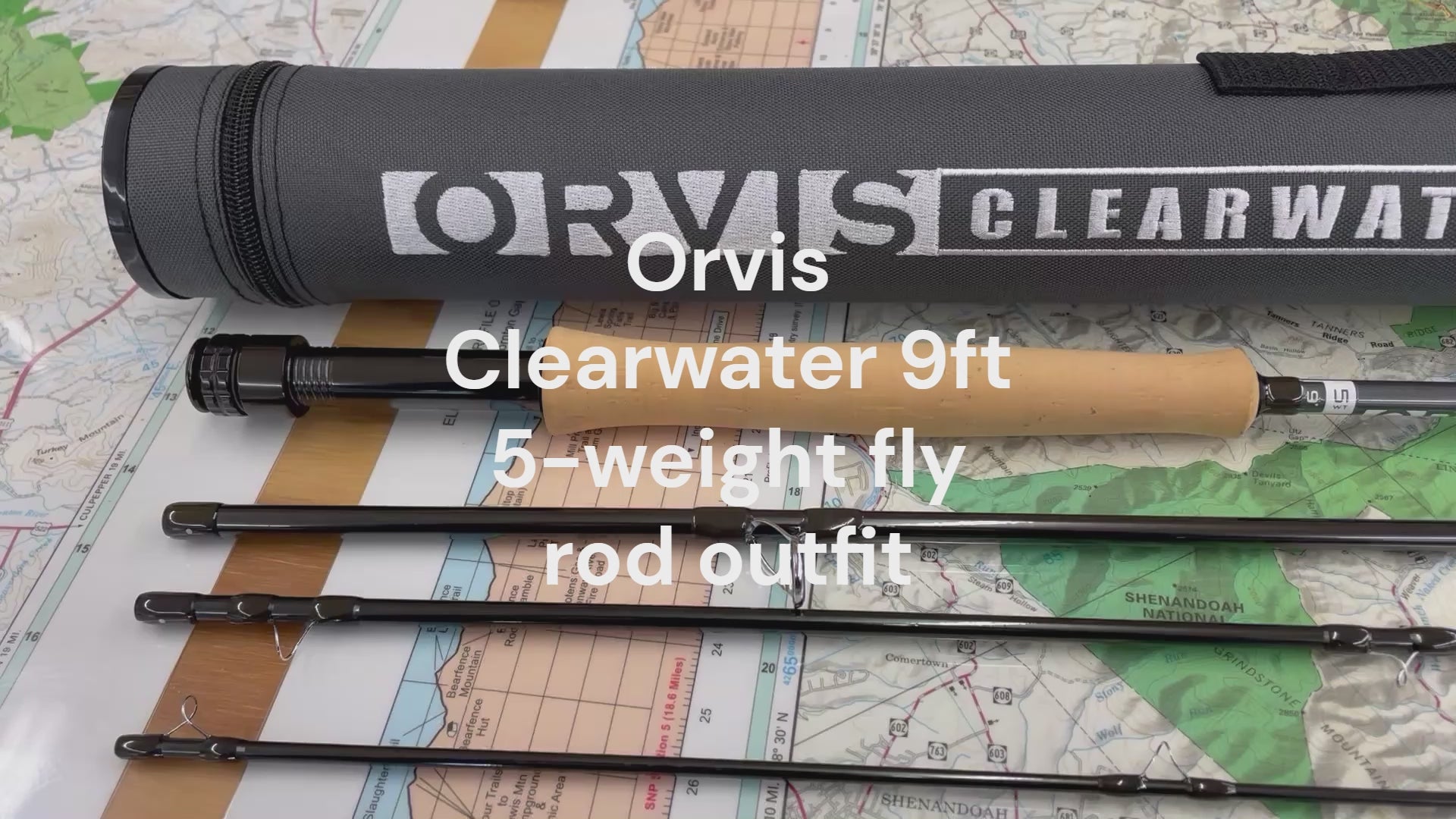 Orvis Clearwater 9ft 5-weight 4pc fly rod and reel outfit