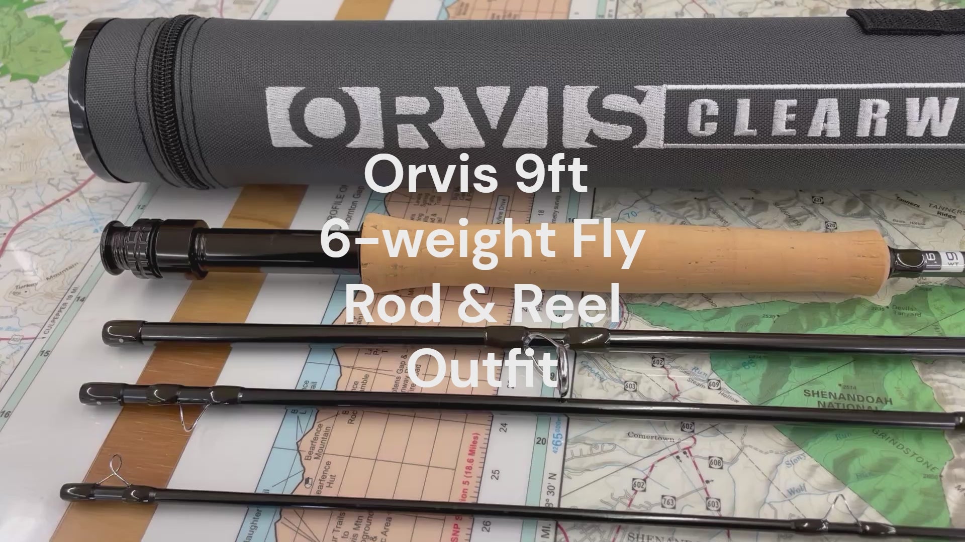 Orvis Clearwater 9ft 6-weight Fly Rod & Reel Combo for large trout streams and light bass fly fishing