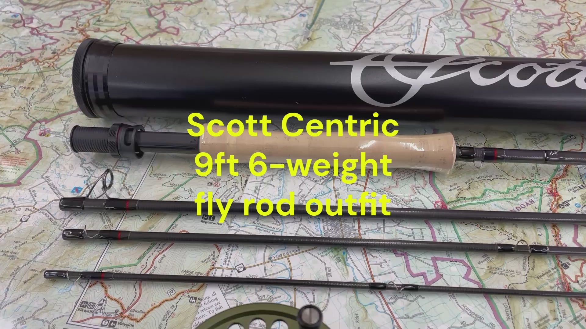 Scott Centric 9ft 6-weight 4pc fly rod outfit with different reel options
